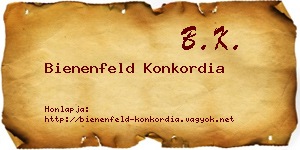 Bienenfeld Konkordia névjegykártya